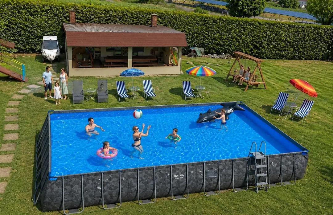 VILLA DORA - CENTRUM, PODGRZEWANY BASEN 5m x 10m, Plac zabaw, Parking-1